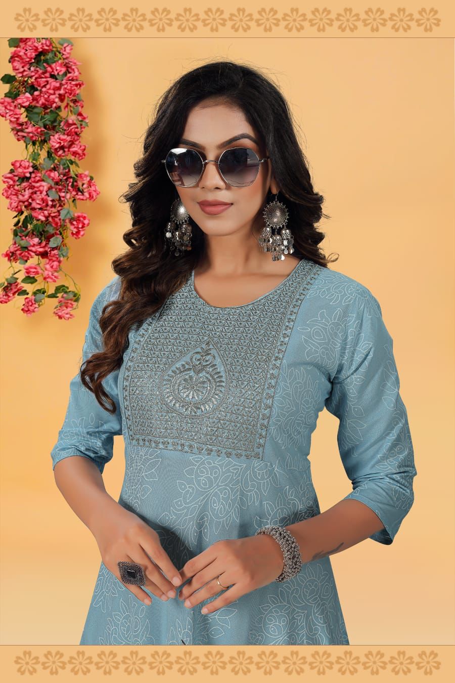 Beauty Queen Nazakat 1 Heavy Rayon Designer Fancy Wear Kurti Collection